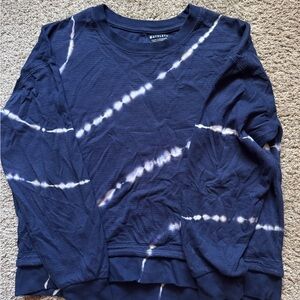 Athleta Dark Blue Tie Dye Pullover